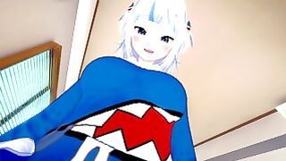 Hololive Futa Gawr Gura Uses Your Mouth Taker Pov