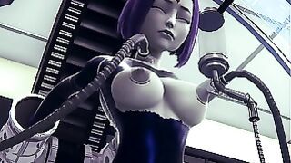 Raven is Captured, Tied Up and Masturbated