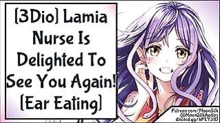 3dio Lamia Nurse is Delighted to See You Again! Ear Eat Asmr Wholesome