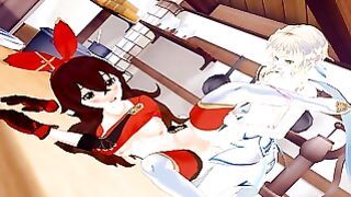 Lumine Futanari Ember Genshin Impact