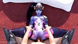 Fucking the Widowmaker in Her Tight Asshole