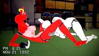 Five Nights at Freddy S inspired – Lesbians Mangle X Foxy – Hentai