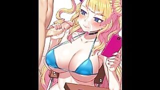 Sexy Blonde Jerk off anime Big Ass Big Boobs animation Handjob Uncensored Hentai Blonde