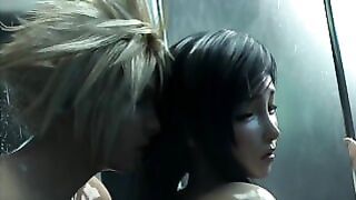 Final Fantasy Tifa Sensual Shower (3d Hentai)