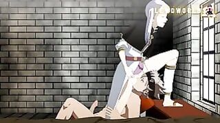 Noelle Makes Asta Lick Her Pussy and they Fuck Nasty until they Sperm | Black Clover Hentai