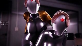 Twins Sex Scene in atomic Heart L 3d animation