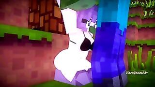 Minecraft Porn Zombie Fucks Girl Relaxing Below A Tree