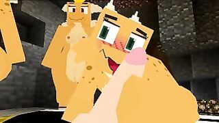 4 Hot Kobolds from Minecraft Sex Mod Cornered Me and My Cameraman for some Sexy Se*x