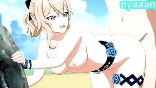 Jean Gets Creampie on the Beach