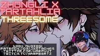 Threeway With Zhongli X Tartaglia || Genshin Impact Nsfw Audio and Boyfriend Asmr