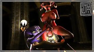 Atop the Throne Adult Sextoys Jerk off Succubus Monster Girl Futanari 3d Hentai Monstergirl anime 3d Huge Dick Futanari Huge Boobs