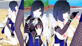 ( )3dcg [hentai Game Koikatsu! Genshin Yelan(anime 3dcg Video)]