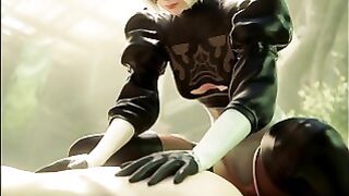 3d Compilation: Nierautomata 2b Yorha Uncensored Hentai