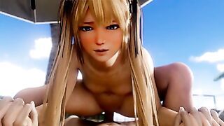 Coitus on the Beach Celebrity anime Dead Or Alive (doa) Close Up