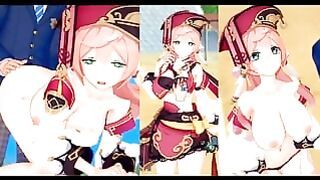 ( )3dcg [hentai Game Koikatsu! Genshin Yanfei (anime 3dcg Video)]