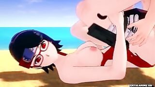 Sarada Wild Fucks on the Coast After the Mission