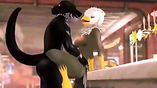 Furry Nightclub Sex Birdxsnake (sl Yiff Video)