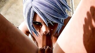 Kh: Aqua Filled With Cum Gets Fucked in the Sauna