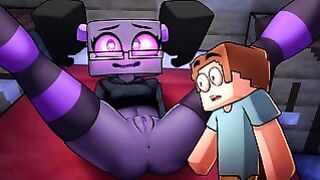 Minecraft Porn Hornycarft Enderman Babe Play With anal Sex Sex toy Game Gallery