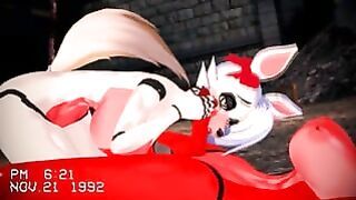 Double Futa – Five Nights at Freddy S inspired – Mangle Gets Fucked By Foxy – Hentai