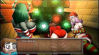Hornycraft [minecraft Parody Hentai Game Pornplay ] Ep.22 A Lucky Lunar Year With Three Sexy Girls Below the Tree