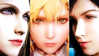 Final Fantasy 7 Futa – Babe Cloud X Tifa X Scarlet – 3d Drama Version