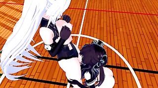 Hyperdimension Neptunia Futa Uni X Black Heart (3d Hentai)