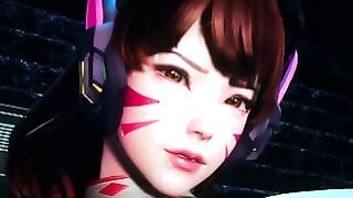 Overwatch Futa – D.va and Ashe Sensual Sex