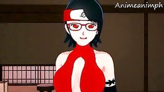 Fucking Sarada Uchiwa from Boruto: Naruto Next Generations until Creampie – anime Hentai 3d