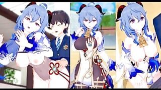 ( )3dcg [hentai Game Koikatsu! Genshin Ganyu(anime 3dcg Video)]