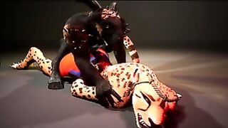 Djablo X Kira Furry Hard Core Demon Orc anime Monster Dinghube3d Ass Fuck