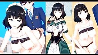 3dcg [hentai Game Koikatsu! Genshin Katheryne(anime 3dcg Video)]