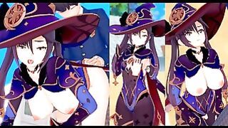 3dcg [hentai Game Koikatsu! Genshin Mona (anime 3dcg Video)]