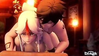 Ningguang Gets Fucked By Zhongli During A Massage in Her office – Genshin Impact 60 Fps
