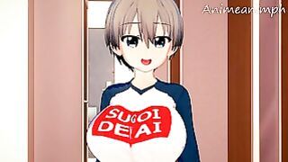 Fucking Uzaki from Uzaki Wants to Hang Out Till Creampie – Cartoon anime Porn 3d Uncensored
