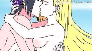 Ino Kisses Sasuke While He Shoves His Dick in Her Pussy – Naruto Uncensored Hentai