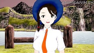 Fucking Female Protagonist Juliana from Pokemon Scarlet Violet until Cream Pie – anime Hentai 3d