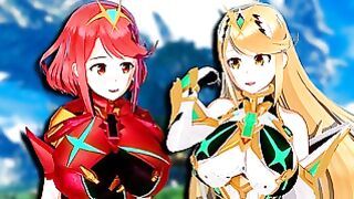 Pyra and Mythra Switching for Fuck (xenoblade Chronicles 2 3d Hentai)