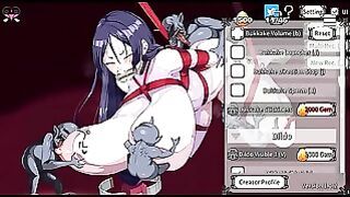 Suspended Sex Simulator [pornplay Hentai Game] Ep.1 Bounded Woman Gangbanged By 4 Gobelins