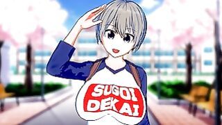 Anime High School Girl Uzaki-chan Needs to Titty Fuck You