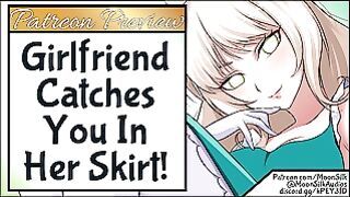 Patreon Preview – Fiance Catches You in Her Skirt!