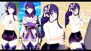 3dcg [hentai Game Koikatsu! Genshin Raiden Shogun (anime 3dcg Video)]