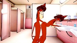 Trap the Foxes Futa Furry Sexy Sex in the toilet [3d Hentai Uncensored]