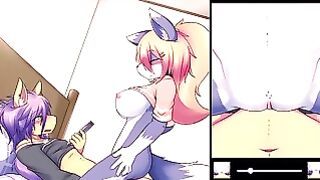 Furry Passionate Creampie Big Tits Cartoon Furry animation Big Ass Cowgirl Creampie