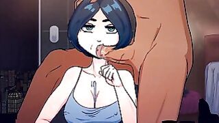 Time Stopped Brush Hard Core Cream Pie Orgasm Blowjob Cartoon anime Sfm