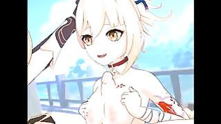 Yoimiya Titfuck Cumshot from Genshin Impact 3d Nsfw Porn Hentai