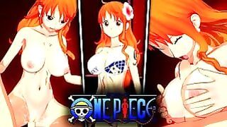 One Piece Nami Fucks With Big Cock and Gives Boobjob