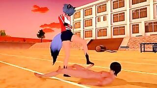 Bna – Brand New animal – Michiru Kagemori Footjob (3d Hentai)