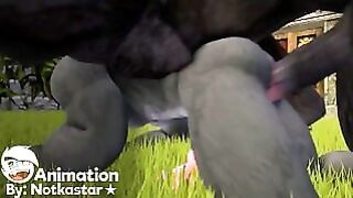 Frisky Friends Werewolf Yiff Sfm Worgen Otkastar animation