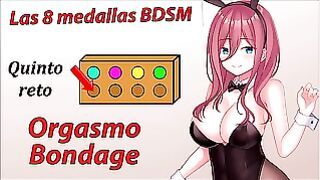 Rol Joi: Aventura Hentai – 5 Medalla Bdsm, Orgasmo Bondage.